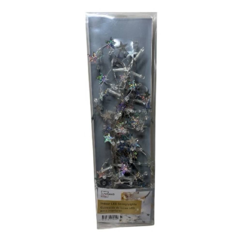 Silver Star LED String Lights